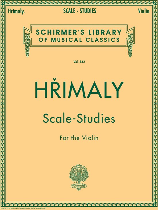 ScaleStudies for the Violin, Johann Hrimaly 9780793525683 Boeken