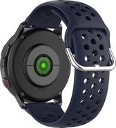YONO Sport Air Band 20mm - convient pour Samsung Galaxy Watch 5 / Pro / 4/3 / Active 2 - Garmin Approach / Forerunner / Venu 2 Plus / SQ / Vivomove - Polar Ignite / Unite - Huawei - Bleu foncé