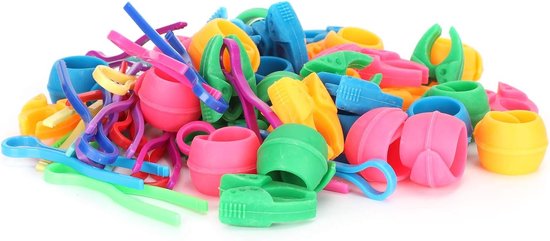 60 Stuks Draad Spoel Houders Set - Kleurcode Clips voor Draad Organisatie en Opslag Tools — afbeelding 4