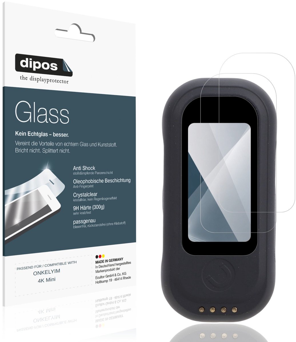 dipos – 2x Pantserfolie geschikt voor ONKELYIM 4K Mini | 9H Screenprotector