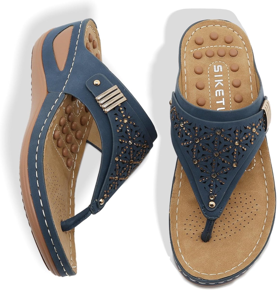 Sandal Women's Platform Sandals Summer Wedge Sandals Elegant Toe Separator Sandals - ShopVlot