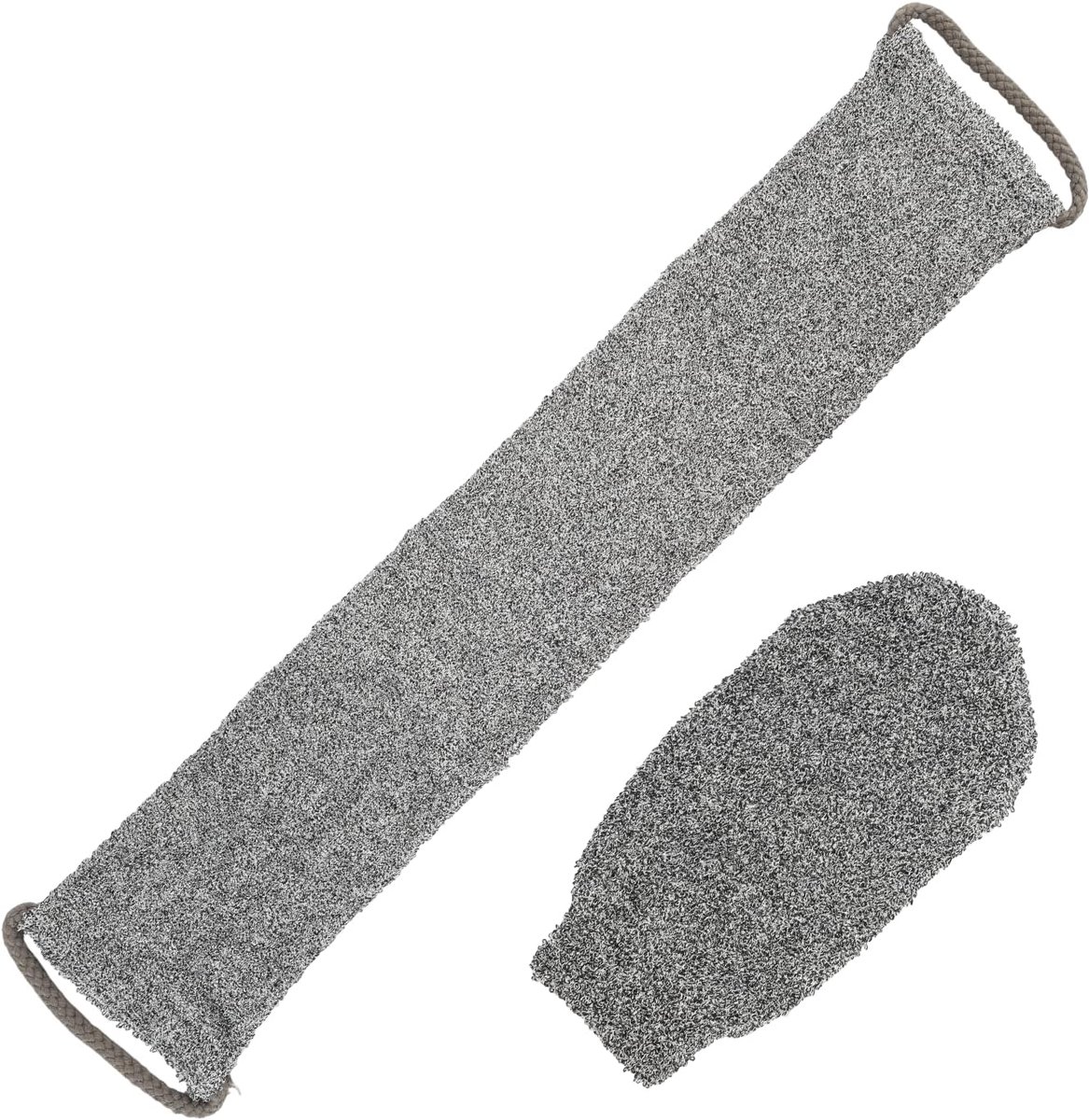 Washanden voor rug en peelinghandschoen - 100% natuurlijk bamboe - zachte reiniging - ideaal voor in de douche - ShopVlot