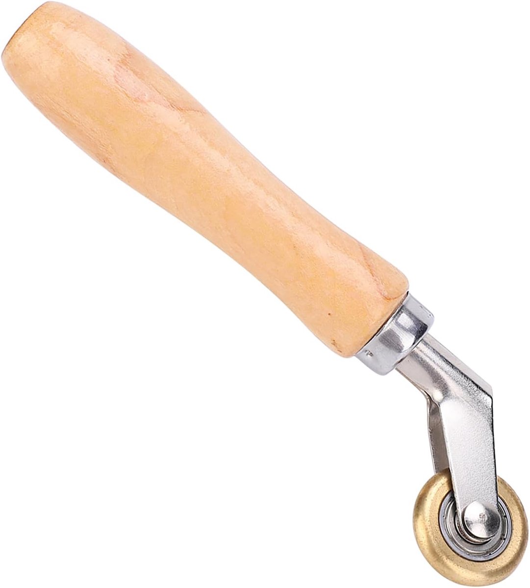 Lassenroller 30mm - Messing met houten handvat - Ergonomisch ontwerp - Voorkomt scheuren bij lassen - ShopVlot