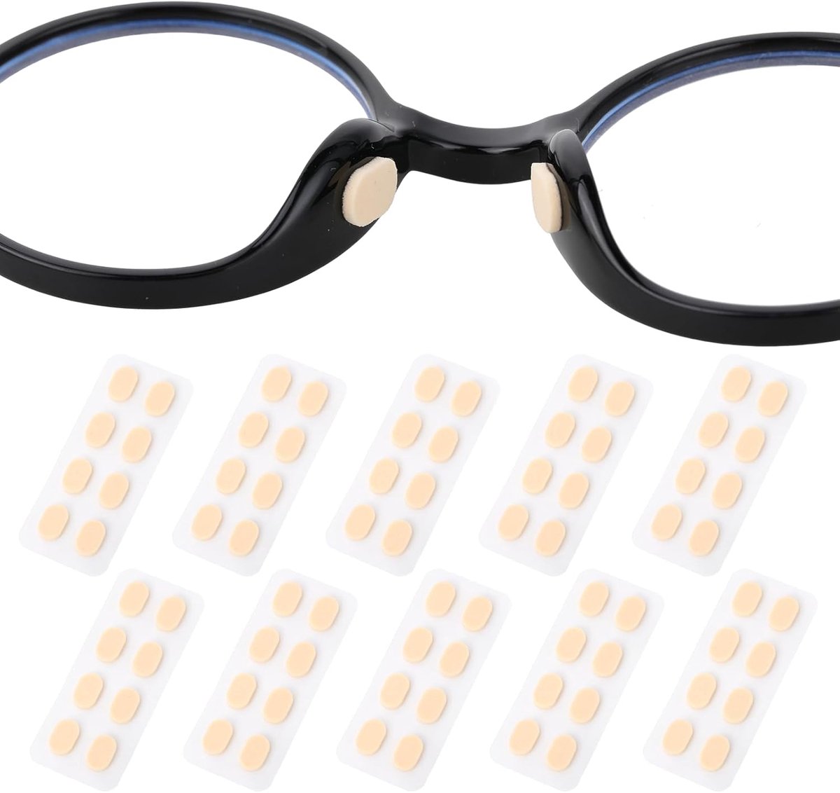 80 Pcs Nose Pads, Self Adhesive Eyeglass Nose Pads Sponge Nose Pads Soft Foam Nose Pads Non-Slip Sponge Glasses Nose - ShopVlot