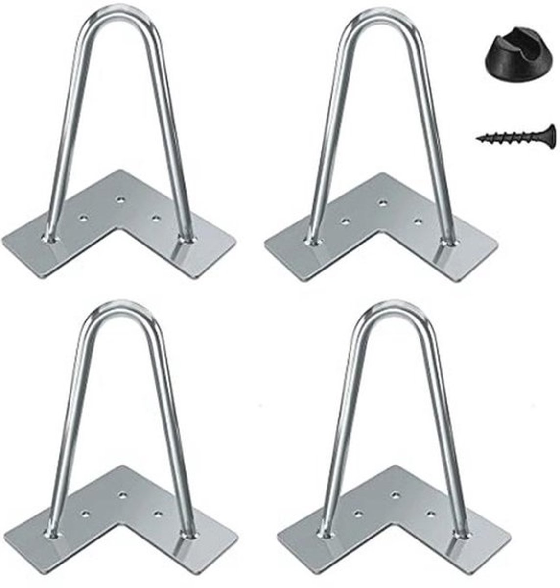 Set van 4 tafelpoten - Hairpinpoten voor een robuuste stalen tafel