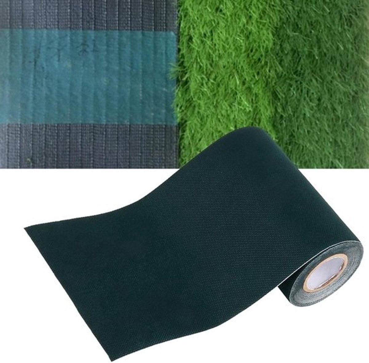 Kunstgrasvoegband - Naadgrasband voor gazon - Voor het verlijmen van kunstgras - Sterk zelfklevend - Waterdicht - 500 x 15 cm - Groen