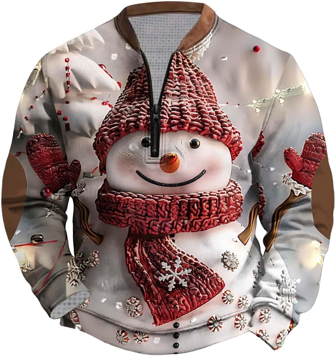 Comfortabel en elegant sweatshirt met halve rits voor casual en feestelijke gelegenheden