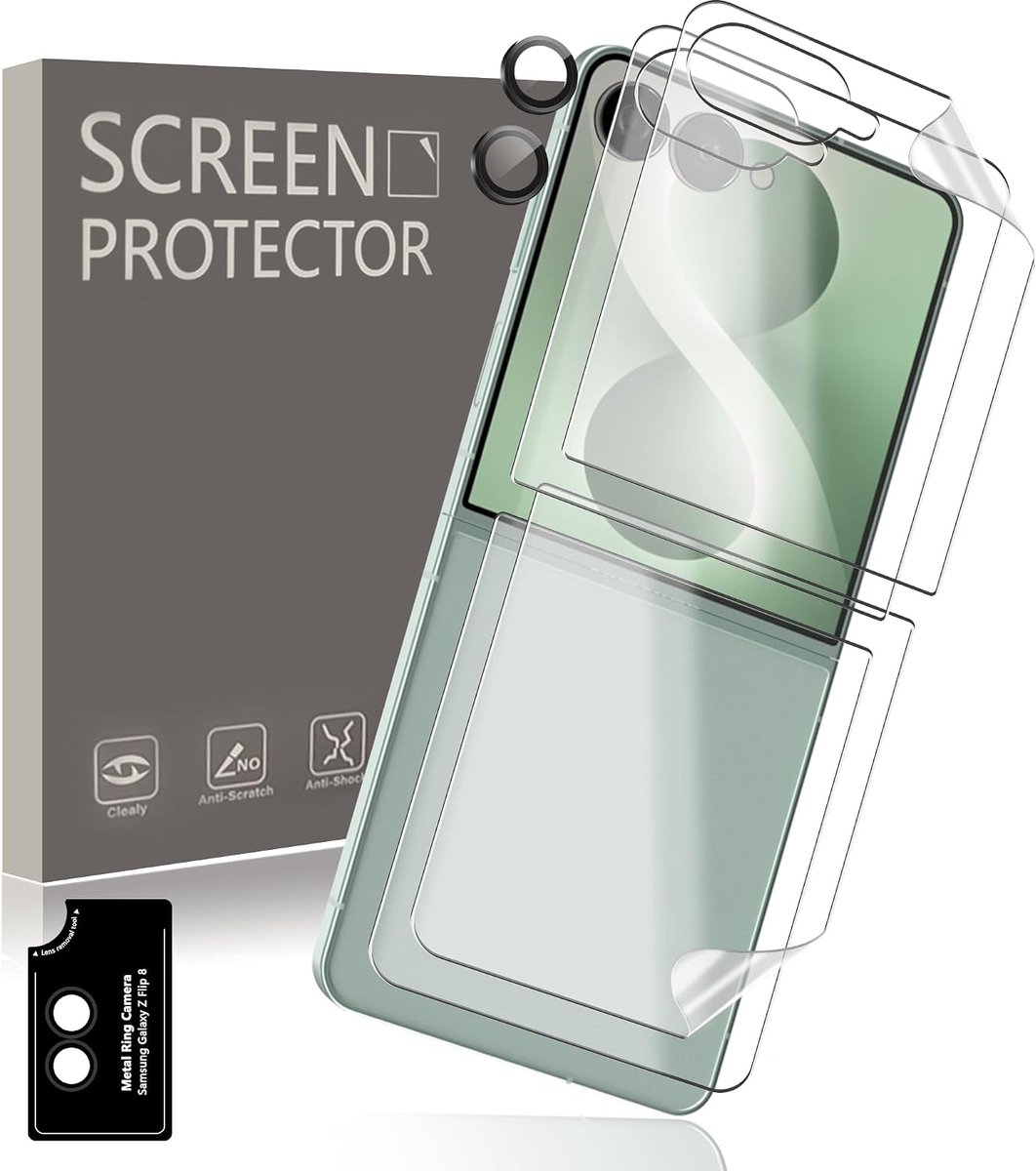 2+1 displaybeschermfolie voor Samsung Galaxy Z Flip 8