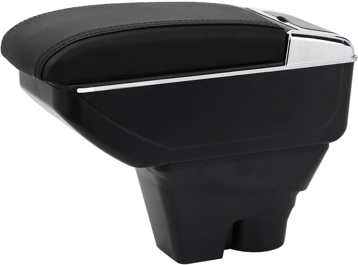 Armrests Compatible with Citroen C3 2017-2023 Double Layer Armrests, Center Armrest with Cup Holder - ShopVlot