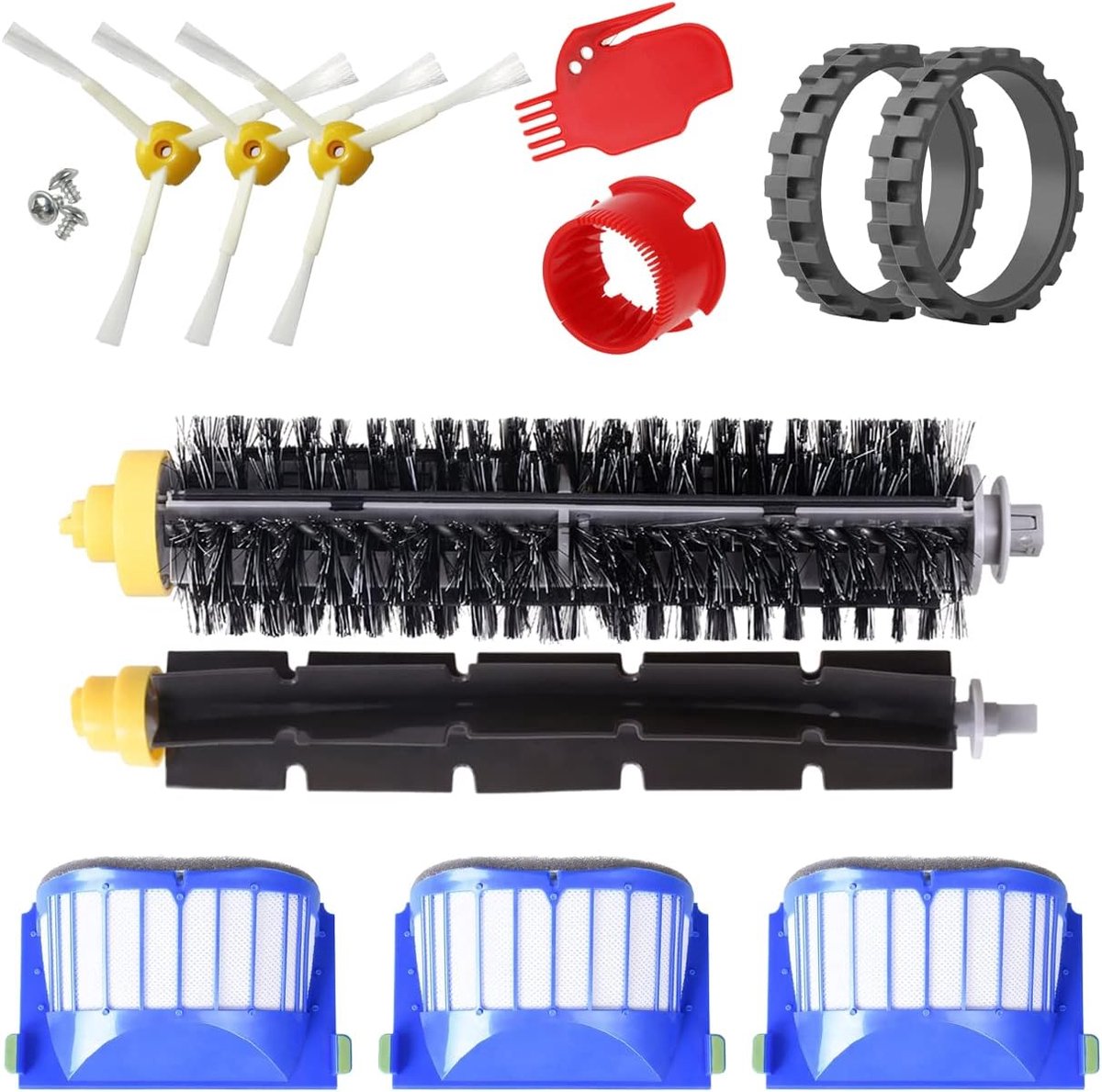 MIRTUX Vacuum Cleaner Replacement Kit Compatible with Roomba 600 Series – Vacuum Cleaner Accessories 605 610 612 615 - ShopVlot