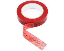 Evident Security Tape Resistant Safety Stickers Labels Seals Voorkom geopend leegte Tape Legende "Marks Will Be Left Once Opened" (2,5 cm x 55 yds sporen links op de tape)