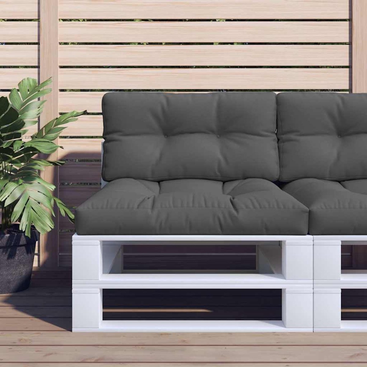 Antraciet 70x40x12 cm stof