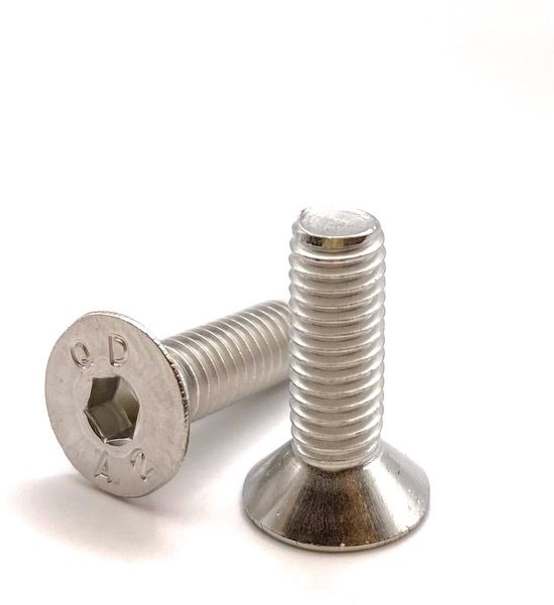 Verzonken schroeven - Inbusschroeven - Materialen bevestigen - Roestvrij staal A2 - M5 x 16mm - Zilver