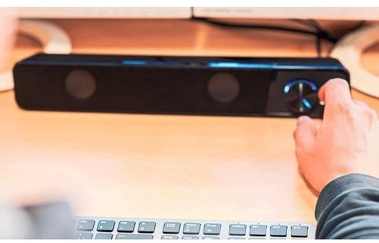 Pc-soundbar - Bekabelde en draadloze pc-luidspreker - USB-minispeaker - Multimediageluid — afbeelding 3