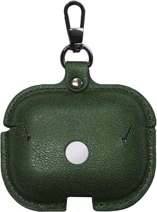 Leather Protective Cover Compatible for AirPods Pro Case 2019, Shockproof Protective Case with Keychain for AirPods Pro Charging Case — afbeelding 3