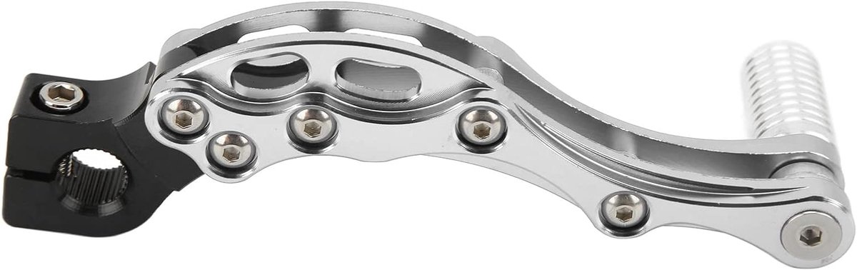 Pedaal, starthendel van aluminiumlegering, hoge sterkte, versnellingspook, universele accessoires voor motorfiets en scooter (zilver)