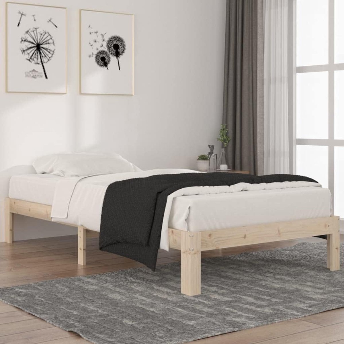 Grenenhout Moderne slaapkamer Enkel 100x200 cm Naturel