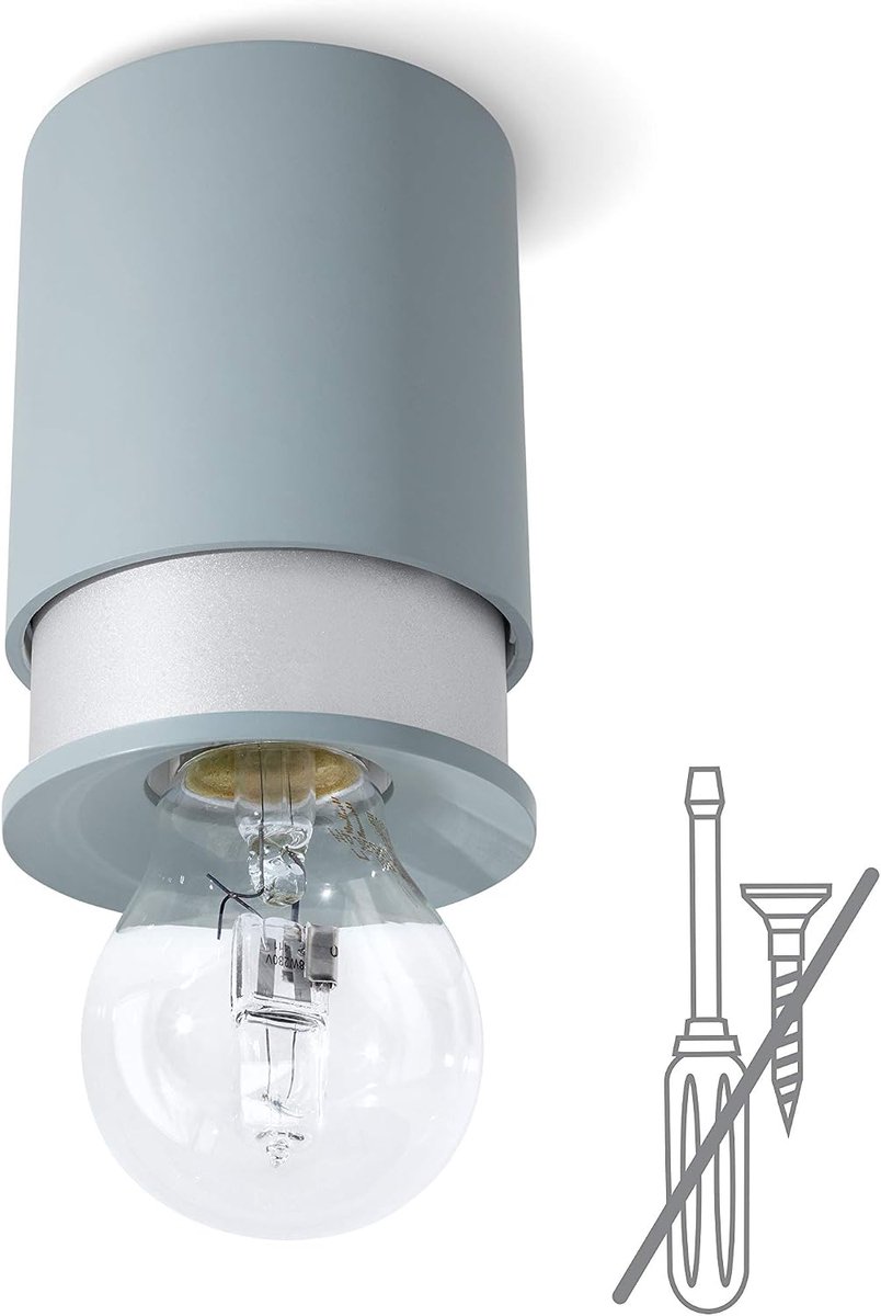 Plafondlamp E27 zonder boren – hangt aan een bestaande plafondhaak