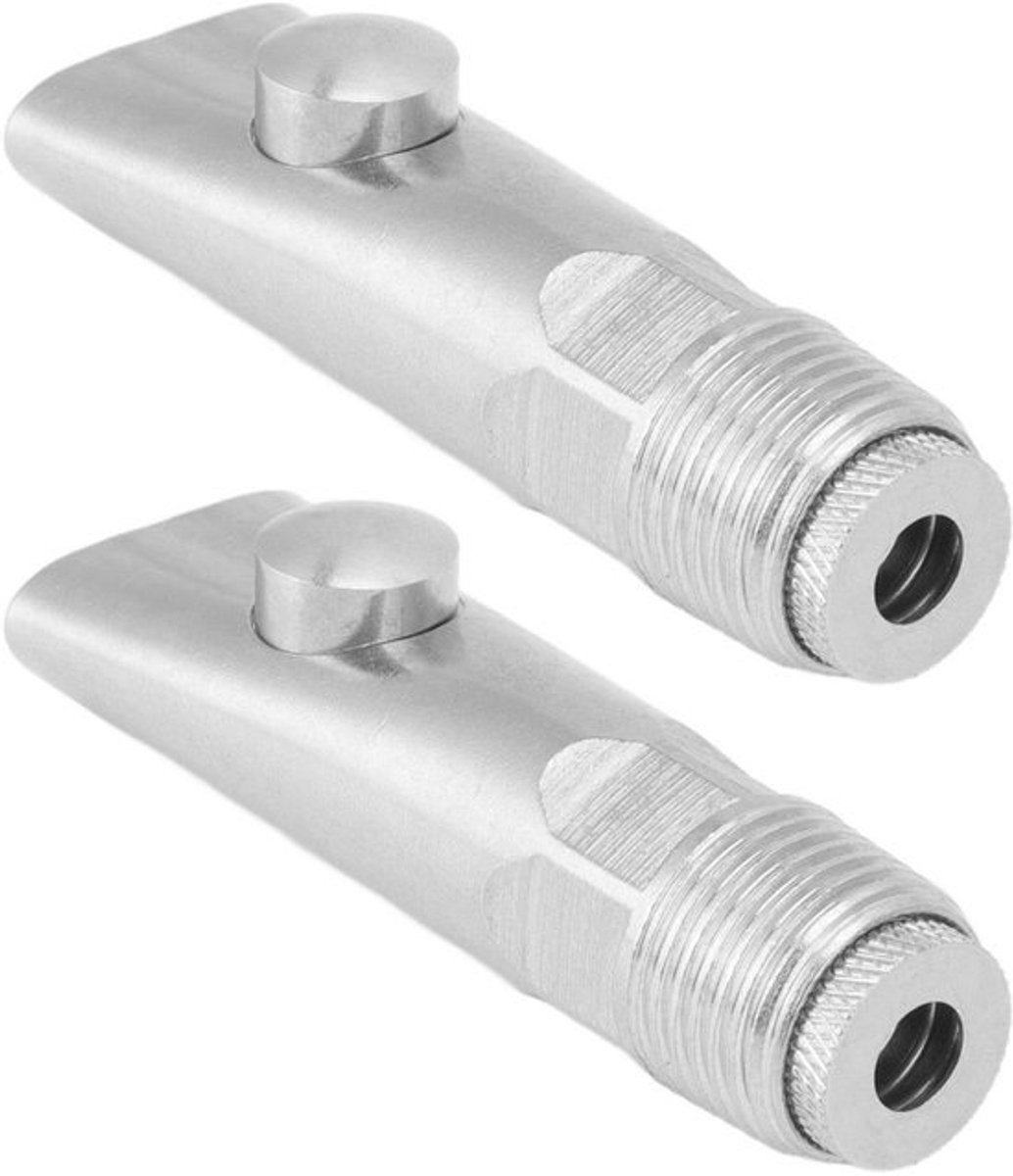 Dailygoods - Varkensnippeldrinker - 2 stuks - Roestvrij staal - G1/2 buitendraad - Hydratatieoplossing - Efficiënte waterverdeling - Versterkt lichaam - Varkensdrinknippel