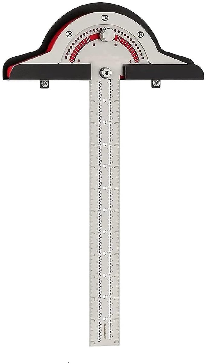 10 Inch Woodworking, Edge Ruler, Angle Measuring Tools, Degree Finder, Stainless Steel Ruler, Two-Piece Angle - ShopVlot