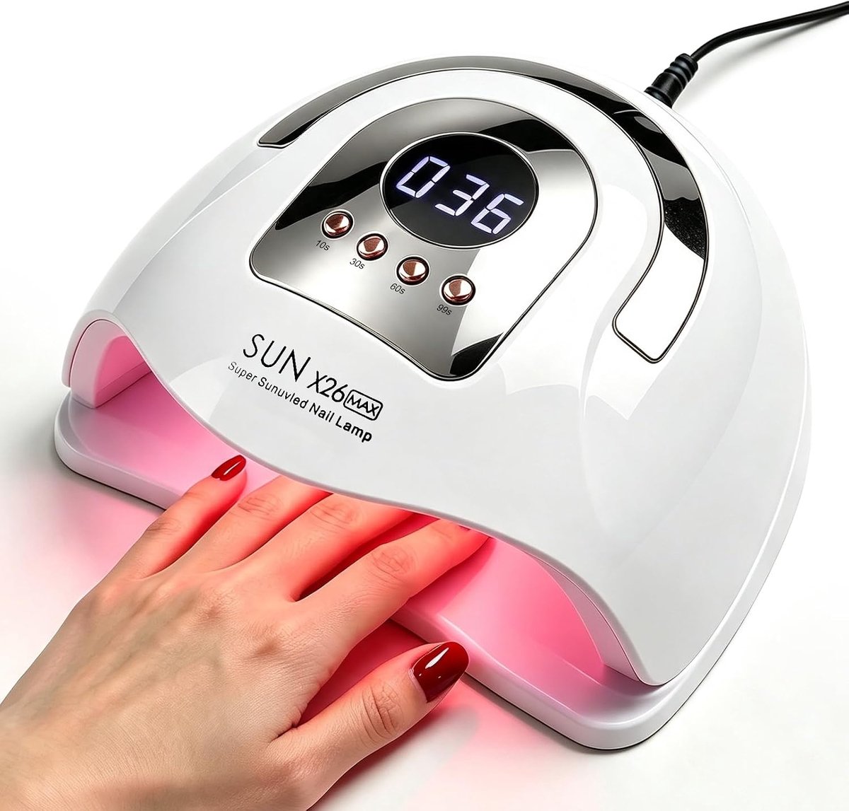 Professionele led-nagellamp, 380 W, nageldroger met 4 timers - ShopVlot