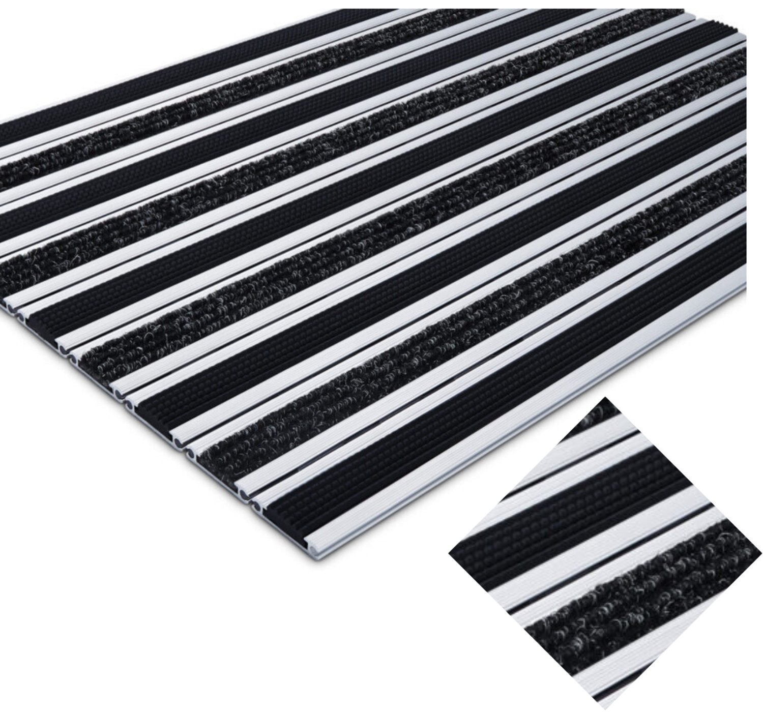 Merkloze Deurmat 100x80 cm - Antislip en Vocht-absorberend