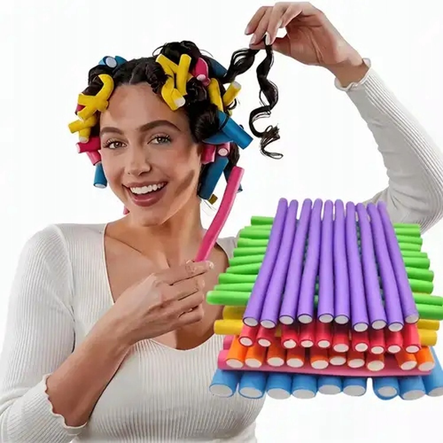 Merkloze Haarrollers Set - 42 Stuks voor Mooie Krullen en Golven