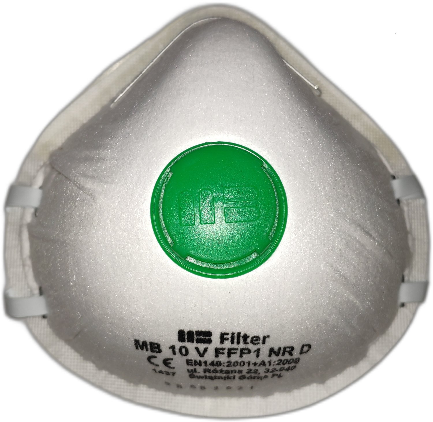 FFP1 stofmasker met ventiel voor stofbescherming