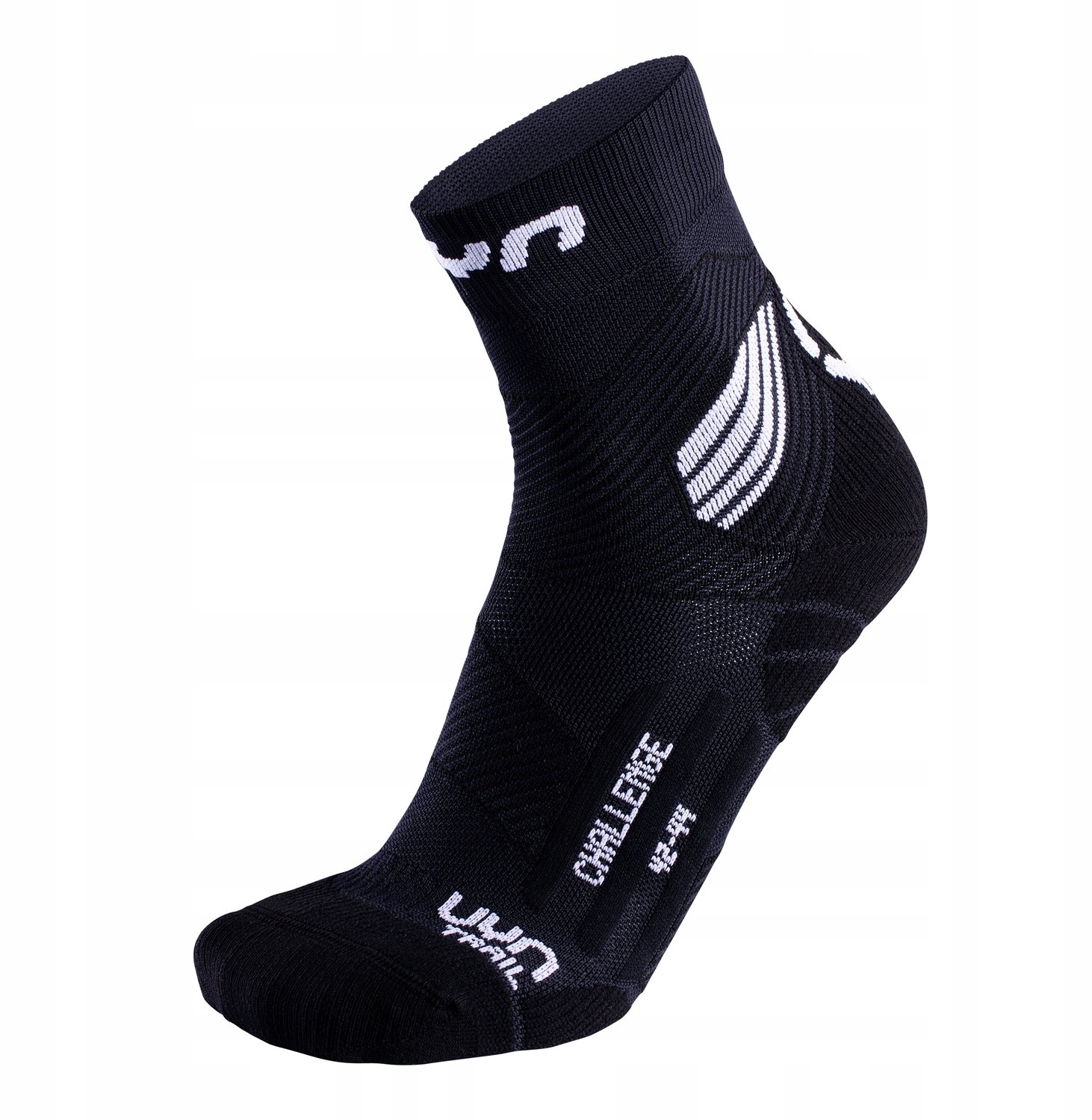 UYN Trail Challenge Hardloopsokken Heren Comfort & Compressie Zwart