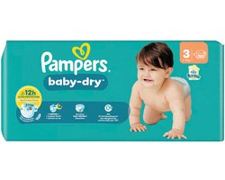 Pampers - Baby Dry Luiers Maat 3 (6-10kg) - 2 x 50 stuks - Voordeelverpakking