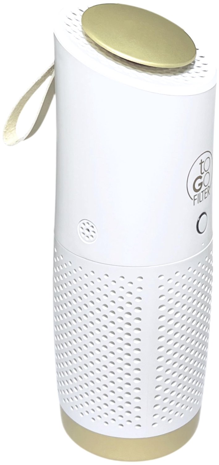 Luchtreiniger Draagbaar Wit - HEPA 13 Filter - 25 m³/h CADR - Oplaadbare Batterij - Stil - Voor Reizen En Auto