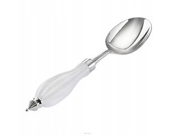 Villa Italia Zilveren Saladelepel met Kristallen Handvat (27,5 cm)