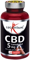 Lucovitaal CBD Capsules 5 mg 100% PUUR 180 capsules MAXI POT