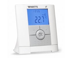 Watts BT-DP02-RF Draadloze Programmeerbare Thermostaat - Slimme Verwarmingsregeling - Digitale Temperatuurregeling - Compatibel met Watts Systemen