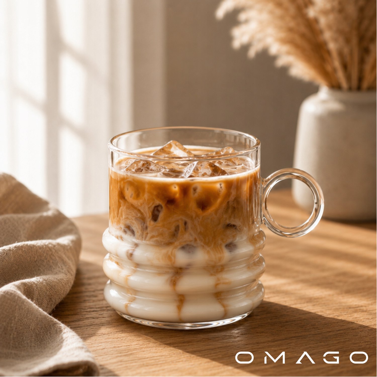 Glazen met oor 330 ml (12 stuks) - Borosilicaatglas voor koffie & thee