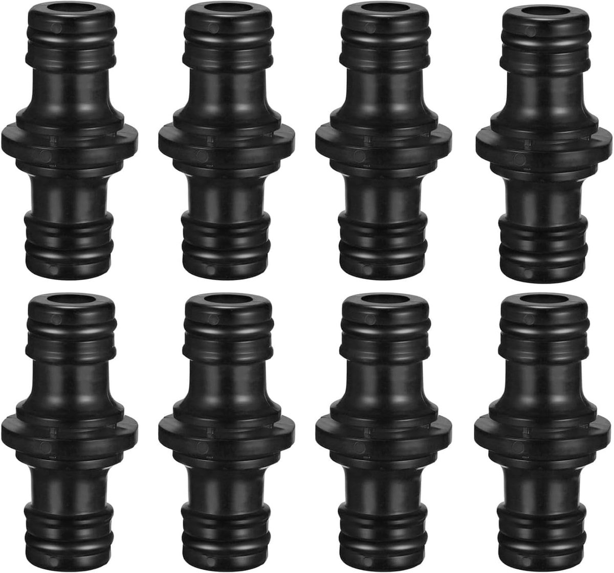 Set van 8 Stuks 1/2 Inch Dubbele Verbinders voor Tuinslangen - Uitbreidingskoppeling voor Tuin en Thuisgebruik