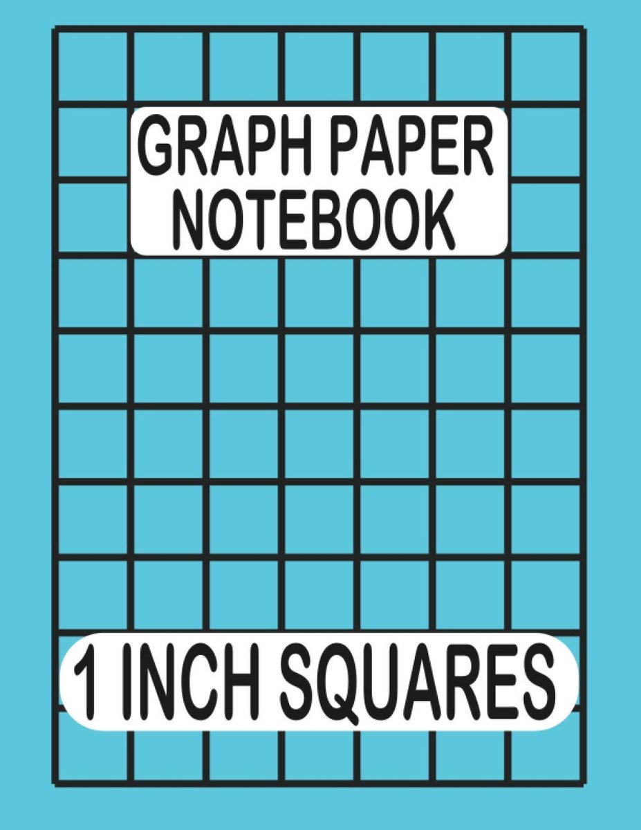 Graph Paper Notebook 1 Inch Squares: Thick Lines Grid Graph Paper for Mathnotes Engineering Sketching and Drawing, A - ShopVlot