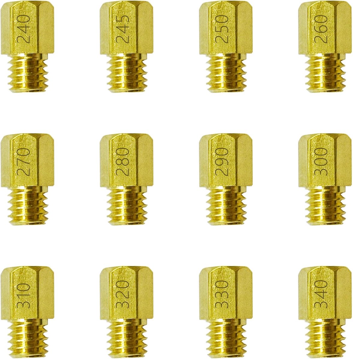 Jet Kit voor Mikuni VM TM Carburateurs Grote Hex VM4/042 (#240 - #340)