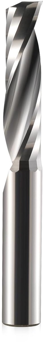Spiraalgroeffrees 8 mm schacht CNC-frees, 1 fluitfrees 1 stuk, 8 mm snijdiameter, 32 mm groeflengte CNC-spiraalfrees, upcut-snijgereedschap voor acryl, PVC, ABS, multiplex