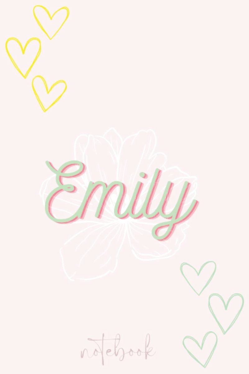 Emily's Notebook: pink, yellow, green lined pages notebook - ShopVlot