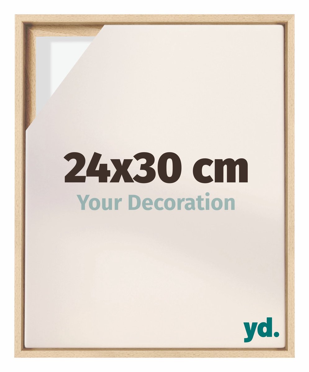 yd. yd, Baklijst 24x30 cm Beuken - Lijst voor Canvasdoek - MDF Lyon