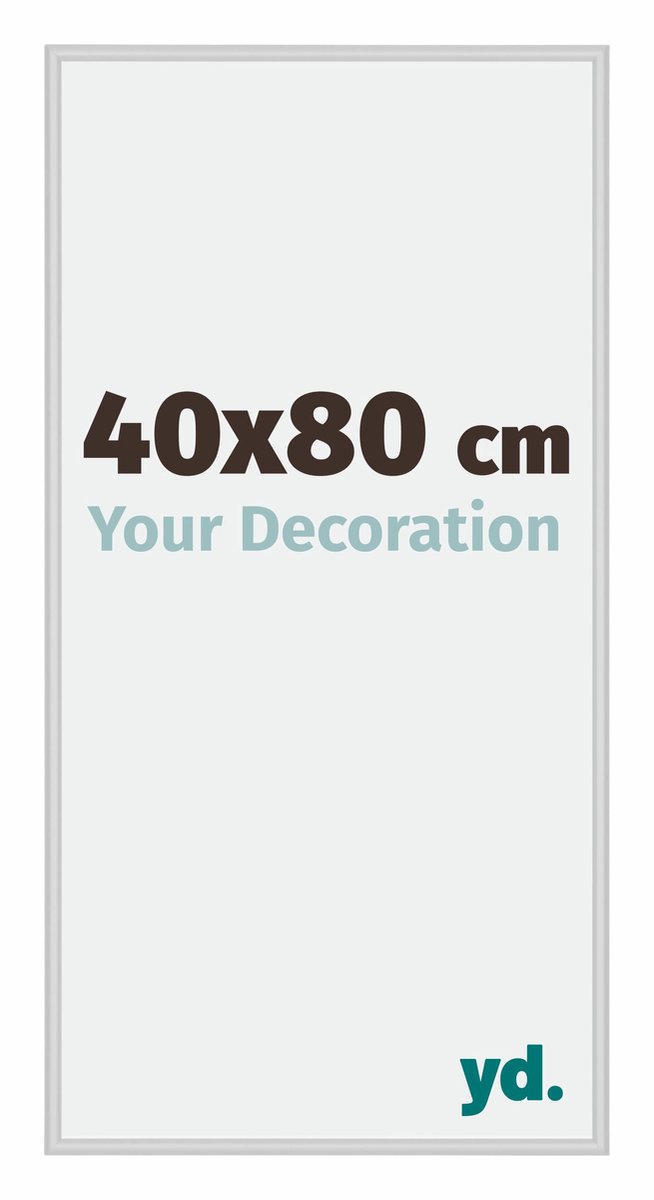 yd. Your Decoration - Fotolijst 40x80 cm - Aluminium - Zilver Mat - Miami