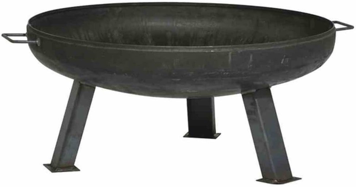 Rookvrije vuurkorf buiten - Antraciet - 55 cm - Onbehandeld Europees Staal - Voor Tuin en Terras