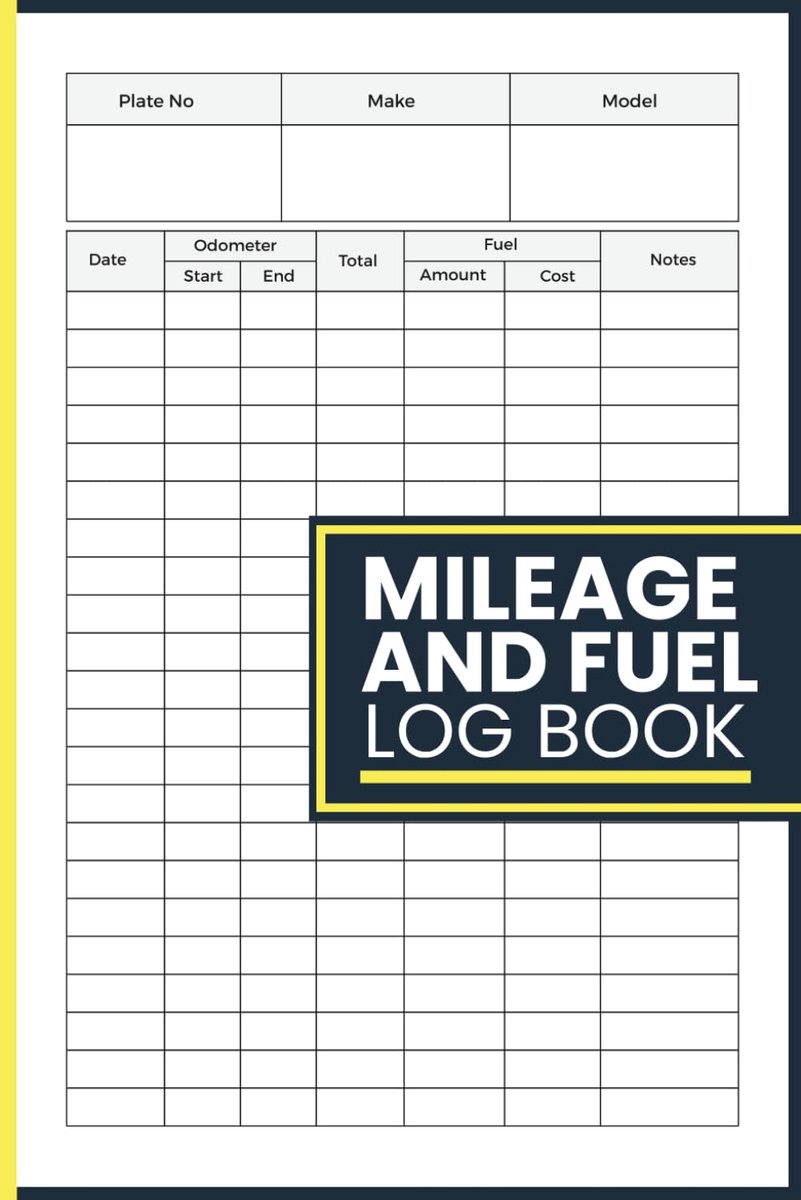 Mileage And Fuel Log Book: Track Fuel Consumption, Odometer Mileage, Trip History and Vehicle Costs for Drivers - ShopVlot