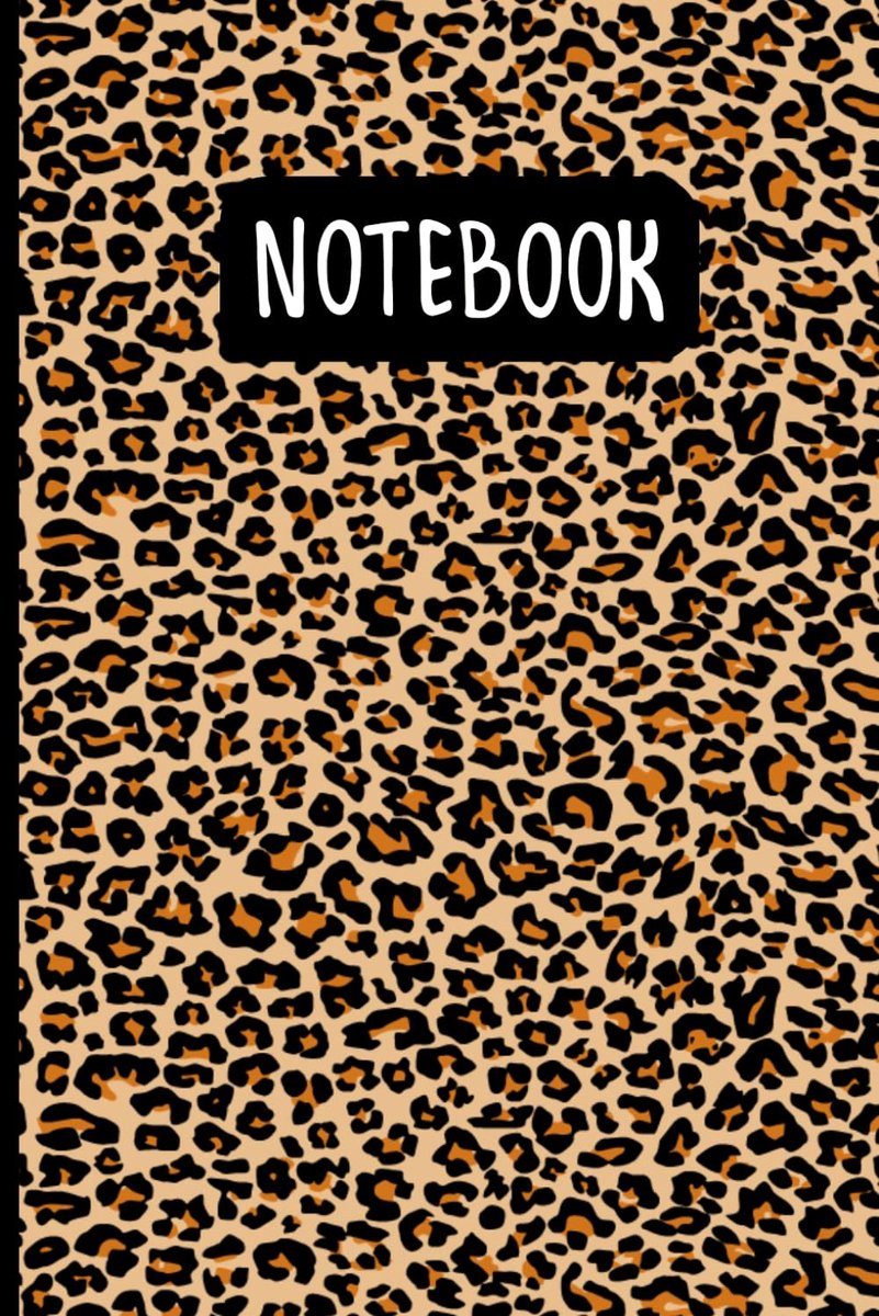 Leopard Print Pattern Journal: 6x9 Lined Notebook - 120 Pages - Chic Leopard Pattern - ShopVlot