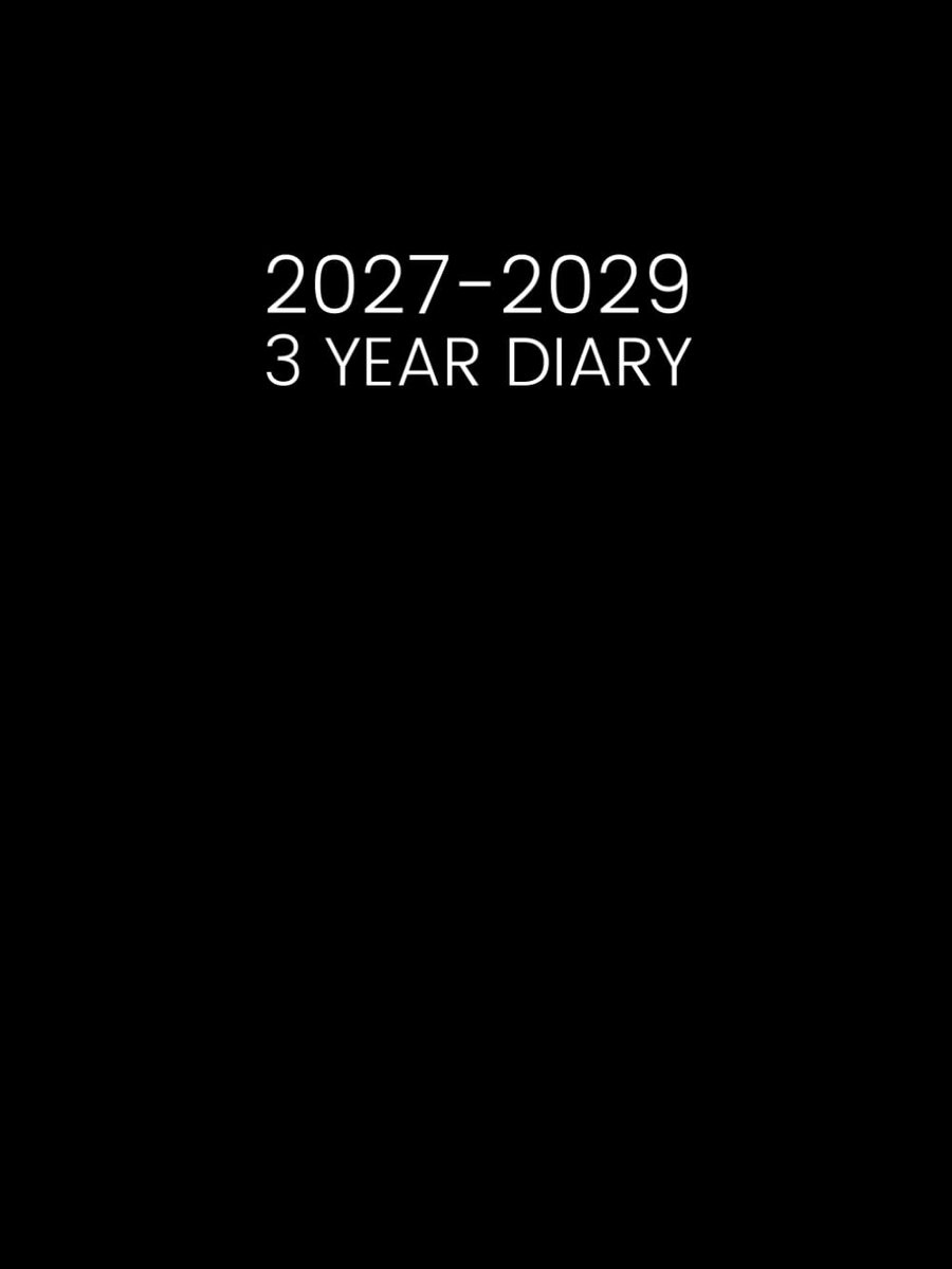 3 Year Diary 2027-2029: Month to View Planner from January 2027 to December 2029 - ShopVlot