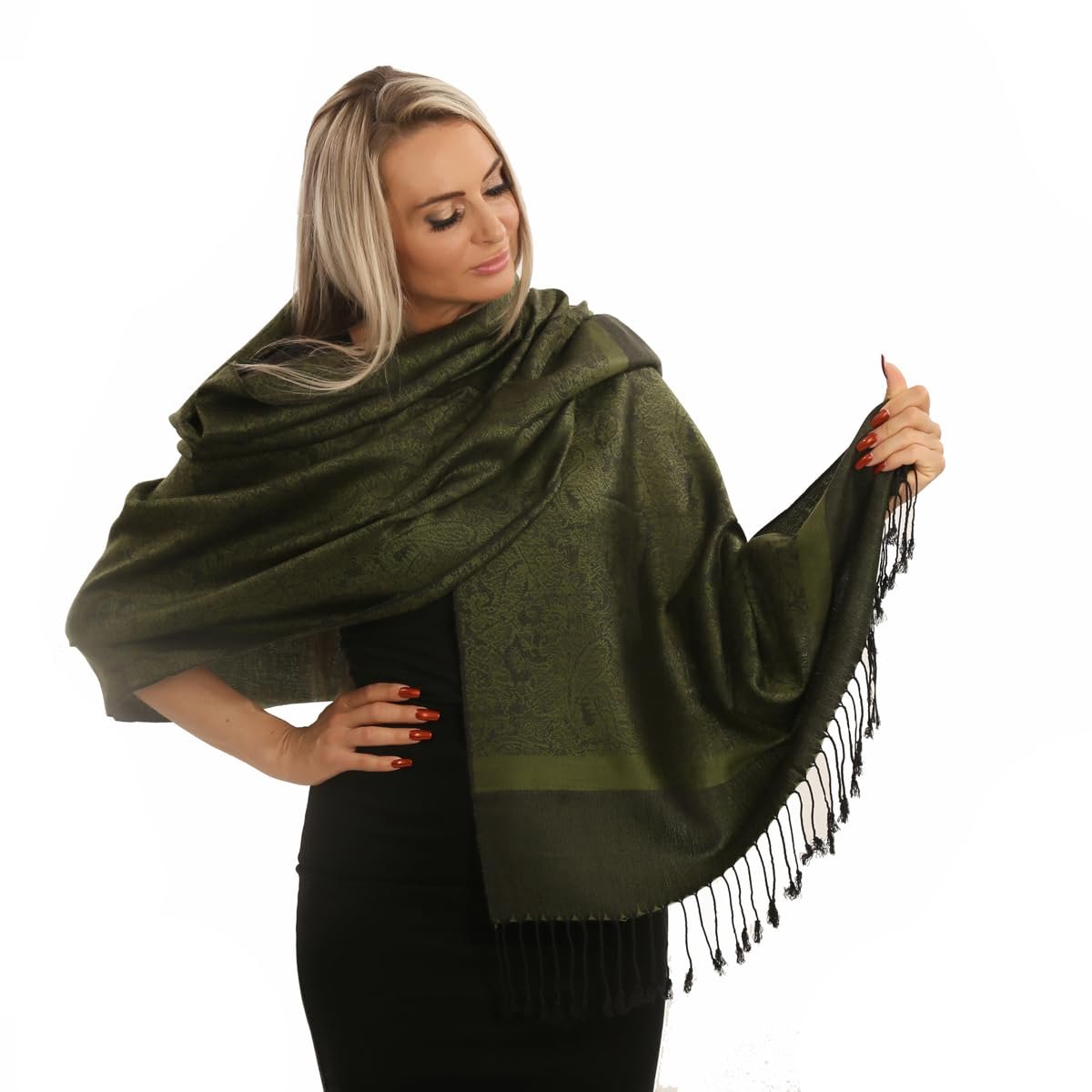 Dames-Sjaal Heren- Zacht als Cashmere en Licht als Zijde-Lentesjaal-Paisley-Zomer-Sjaal Lente-200 * 70 cm-Sjaals-Zomer-Pashmina Sjaal- Omslagdoek voor Dames.