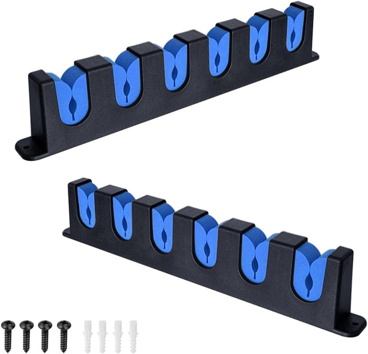 Hengelstandaard Wandmontage Hengelhouder Verticaal hengelrek voor 6 hengels Sorteerhengelhouder Vissen Muur Garage Boot Accessoires