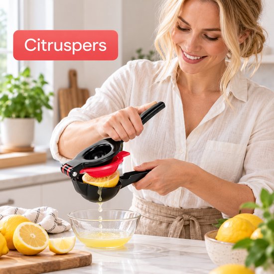 BOTC Citroenpers - Limoenpers - Handcitruspers - Citrusknijper - Handpers - Fruitpers - KOMEO166 van Merkloos — afbeelding 2