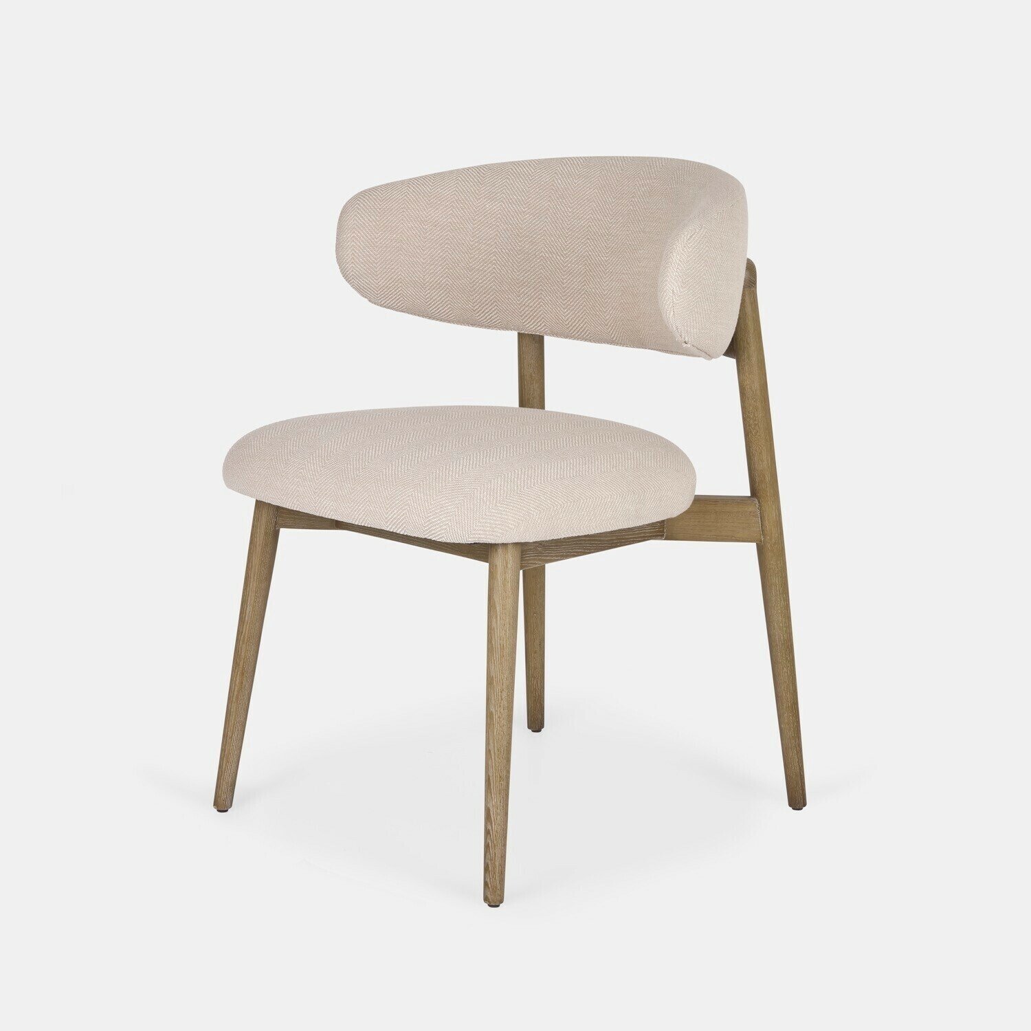 Loberon Stoel Northvale crème/bruin